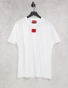 Hugo Diragolino212 Contrast Box Logo T-shirt In White