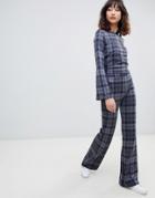 2ndday Checked Knit Pant-navy