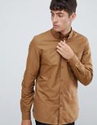 Fred Perry Buttondown Oxford Shirt In Camel - Tan