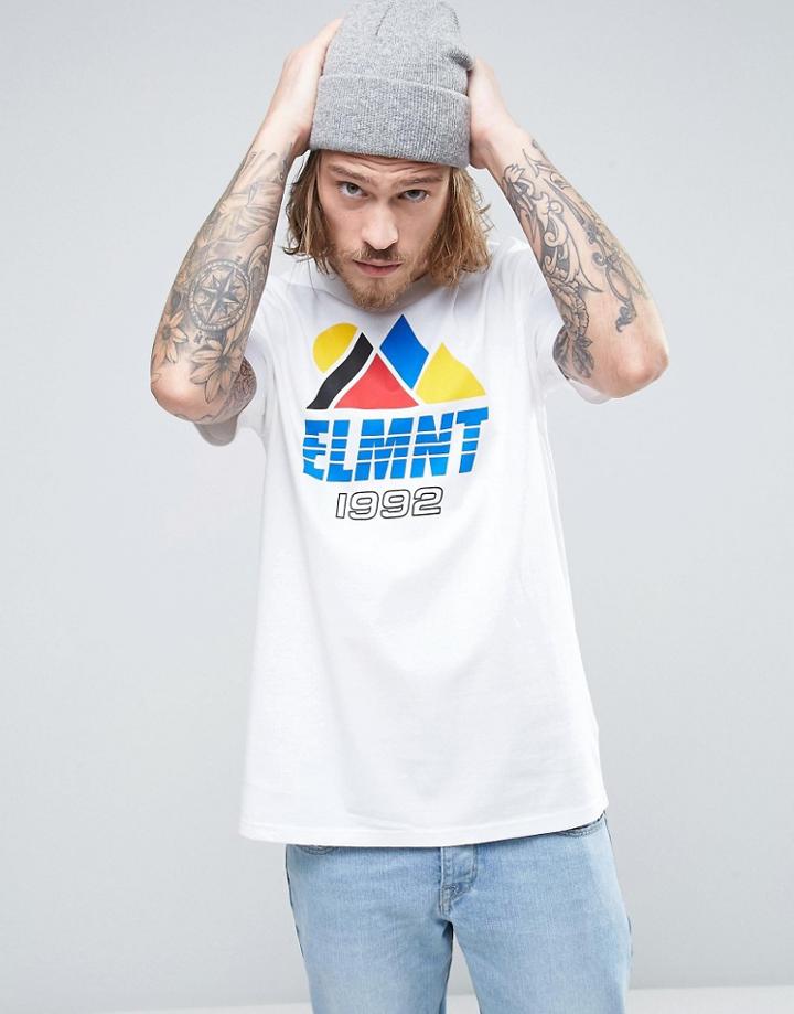 Element Angles Logo T-shirt In White - White
