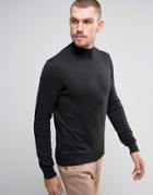 Kiomi High Neck Sweater - Navy