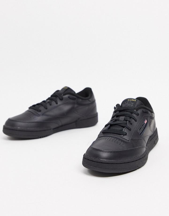 Reebok Club C 85 Trainers In Black-white
