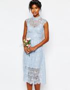 Body Frock Wedding Peony Blue Lace Dress - Cashmere Blue