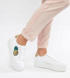 Kaltur Pinapple Flatform Sneakers - White
