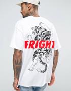 Hnr Ldn Oversized Fright Back Print T-shirt - White