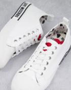 Love Moschino Lace-up Sneakers In White