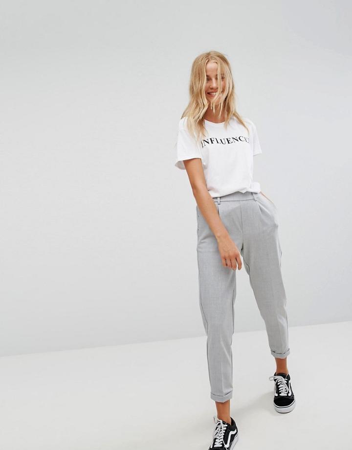 Bershka 'influencer' Tee - White