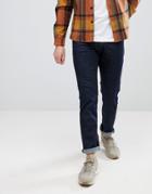 Esprit Slim Fit Jeans In Raw Indigo Denim - Blue