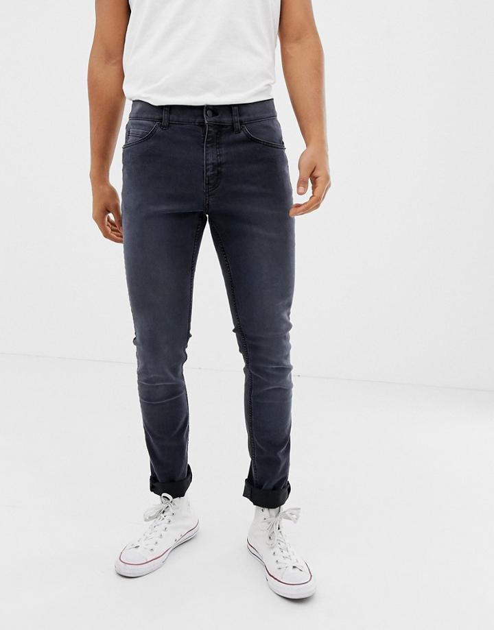 Cheap Monday Skinny Jeans In Dark Gray - Blue