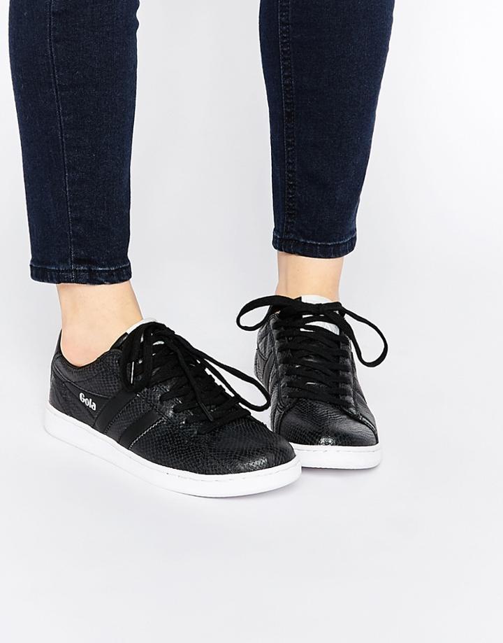 Gola Equipe Snake Cla579 Black Sneakers - Black