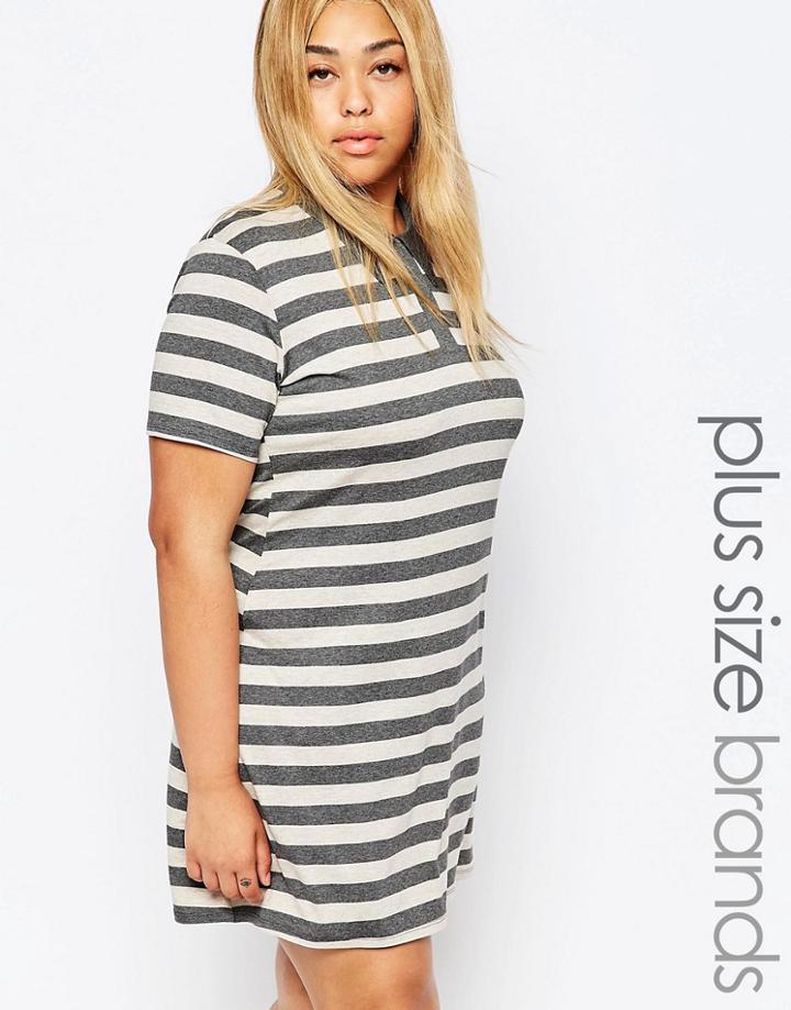 Pink Clove Striped Polo Dress - Multi