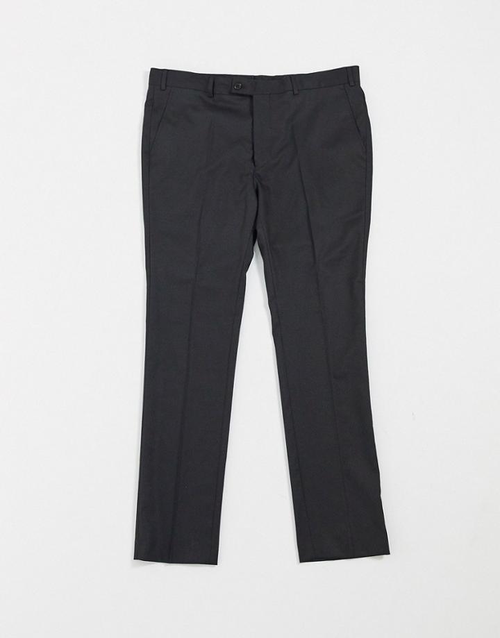 Bolongaro Trevor Plain Super Skinny Suit Pants In Black