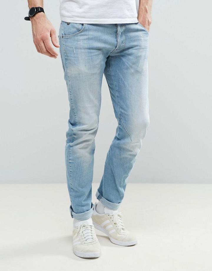G-star Beraw Arc 3d Tapered Jean Light Aged Wash - Blue