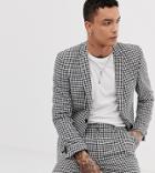 Heart & Dagger Skinny Fit Suit Jacket In Gingham - Multi