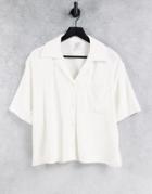& Other Stories Organic Cotton Beach Shirt In Off White - Part Of A Set