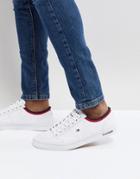 Tommy Hilfiger Core Corporate Canvas Sneakers In White - White