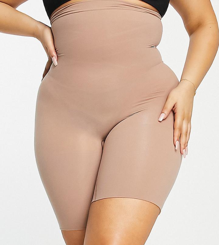 Spanx Curve Higher Power Short In Cafe Au Lait-neutral