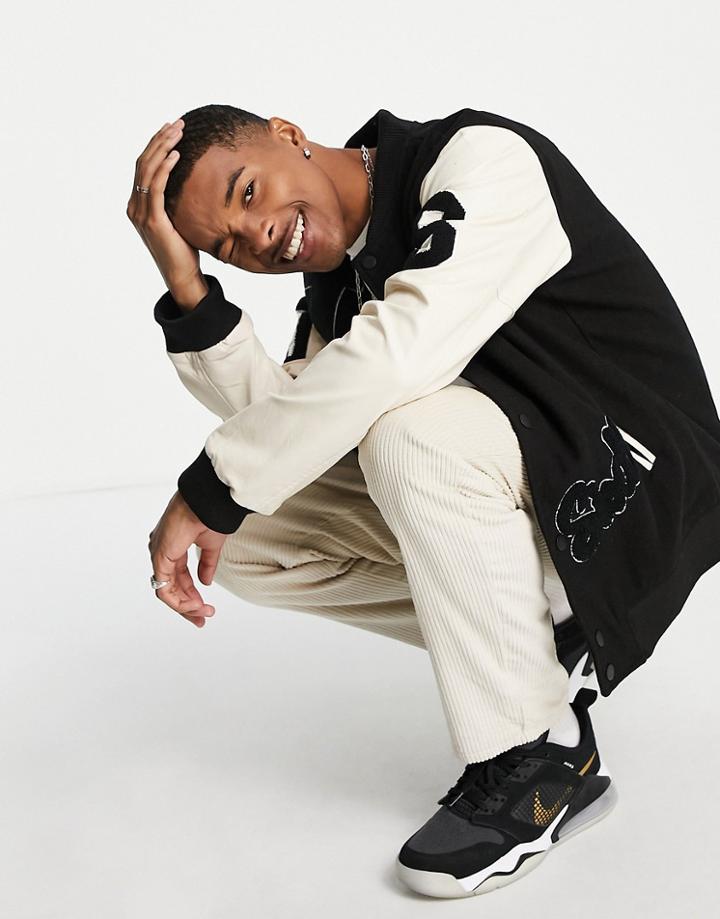 Sixth June Varsity Jacket In Black