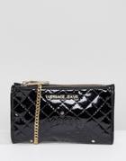 Versace Jeans Patent Crossbody Going Out Purse - Black