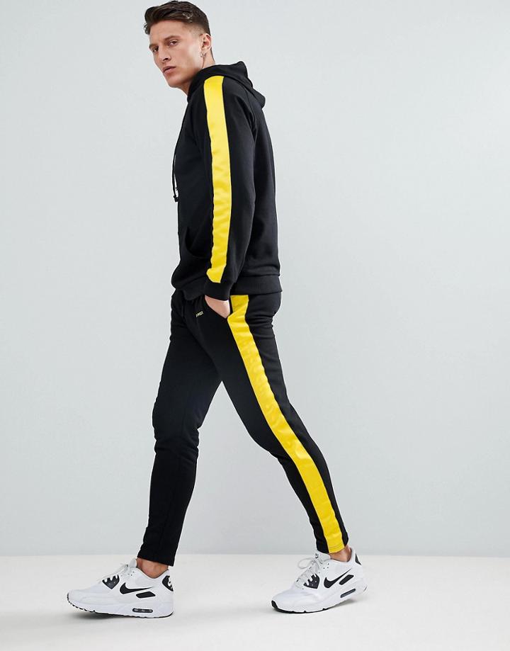 Liquor N Poker Joggers With Side Stripe Yellow - Green