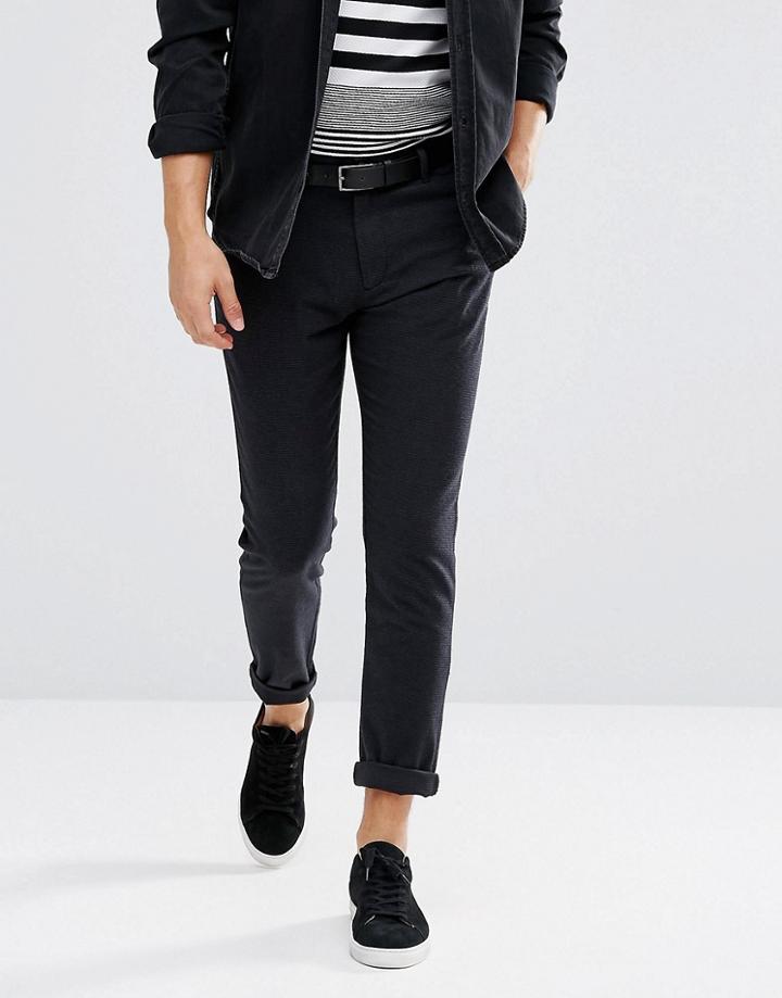 Selected Homme Tapered Fit Pants With Worker Pocket - Navy