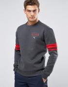 Puma Logo Crew Sweatshirt In Blue 83833607 - Blue