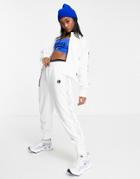 Nike Sisterhood Lace Up Detail Polyknit Track Pants In White