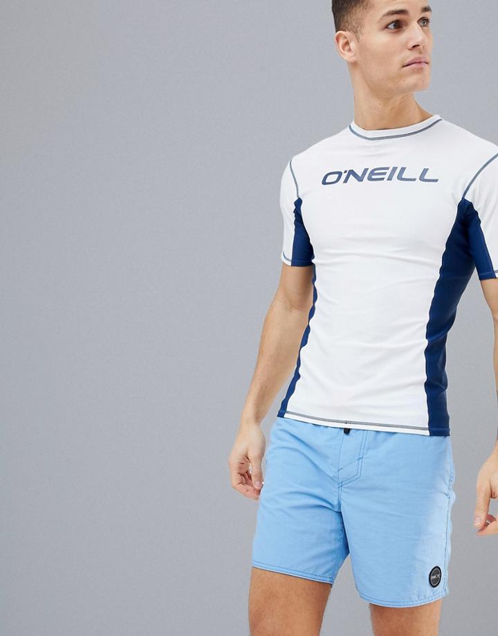 O'neill Short Sleeve Lake Rash Guard - White