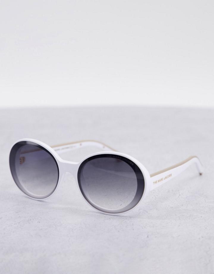Marc Jacobs 451/s Round Lens Sunglasses-white