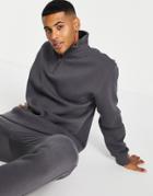 Topman Set Half Zip Sweatshirt In Gray-grey