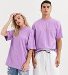 Collusion Unisex T-shirt In Lilac