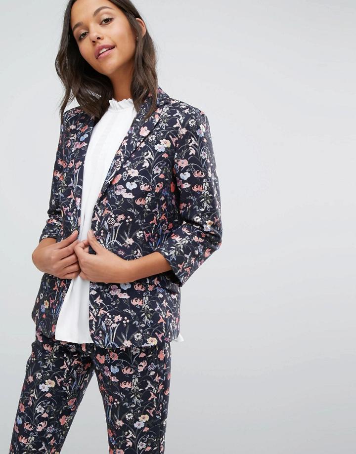 Miss Selfridge Floral Jacquard Blazer Co-ord - Multi