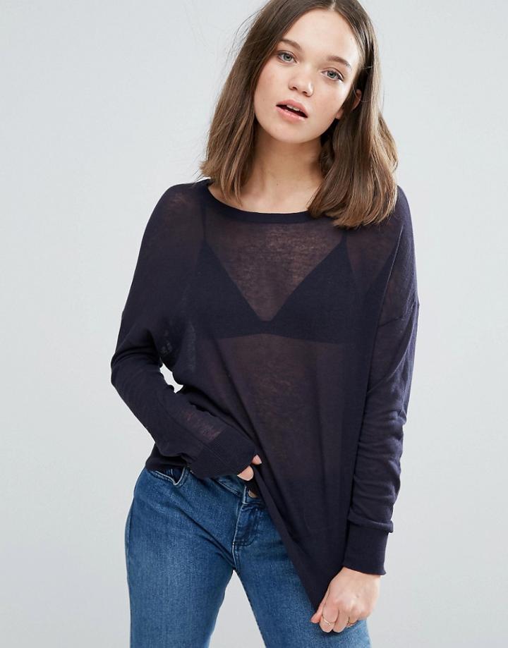Only Mill Knit Long Sleeved Tee - Black
