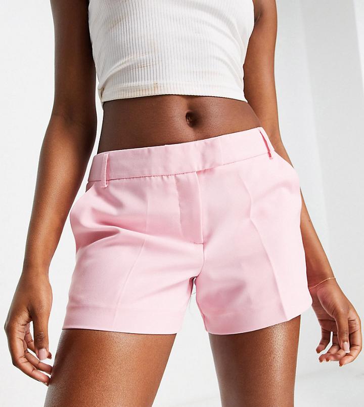 Asyou Tailored Shorts In Baby Pink