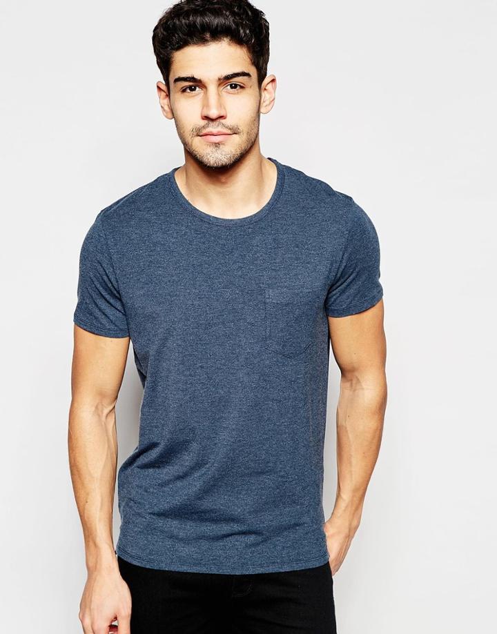Selected Homme Stretch T-shirt - Navy