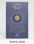 Dogeared Gold Plated Light Your Own Way Sun Salutation Coin Charm Necklace - Gold