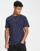 Selected Homme T-shirt In Navy