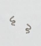 Kingsley Ryan Sterling Silver Snake Stud Earrings - Silver
