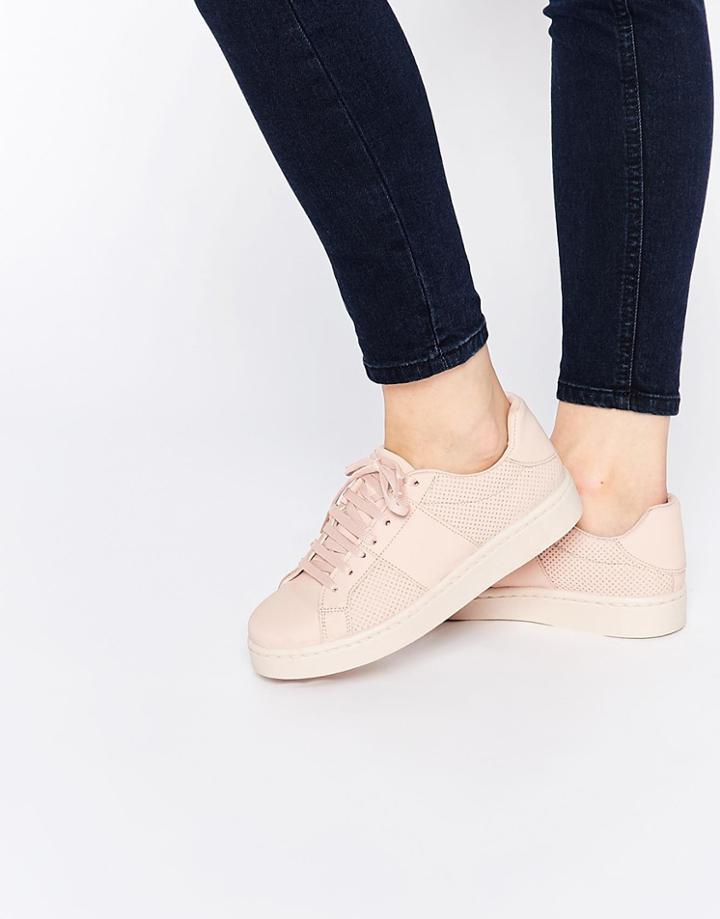 Asos Drew Lace Up Sneakers - Pink