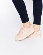 Asos Drew Lace Up Sneakers - Pink