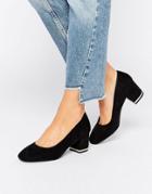 New Look Metal Block Heeled Shoe