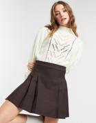 Qed London Pointelle Sweater In Ivory-white