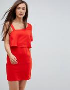 Vero Moda One Shoulder Dress - Red