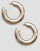 New Look Wide Hoop Earrings - Gold
