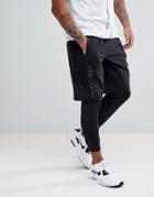 Armani Exchange Layering Shorts In Black - Black
