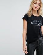 Cheap Monday Foil Logo T-shirt - Black