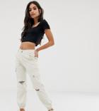 New Look Petite Cargo Jogger In Stone - Stone