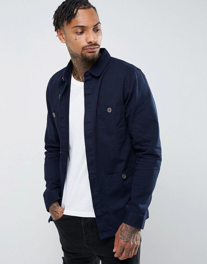 Another Influence Worker Jacket - Navy