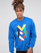 Love Moschino Paint Logo Sweater - Blue