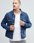 Weekday Single Slim Denim Jacket Original Blue - Blue